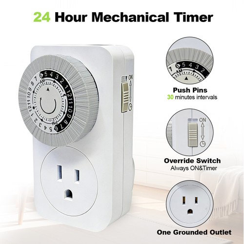 Indoor hour plug in - 24-hour, plug-in